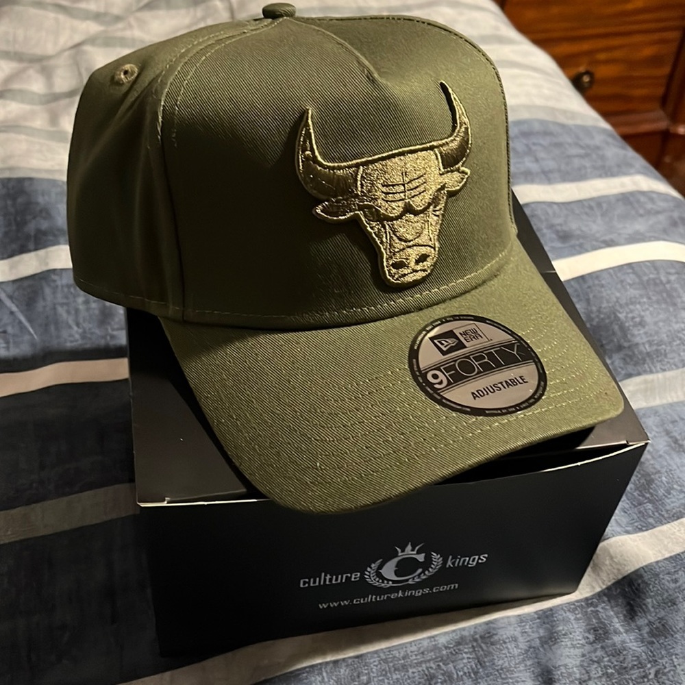 Olive Green Chicago Bulls Strapback